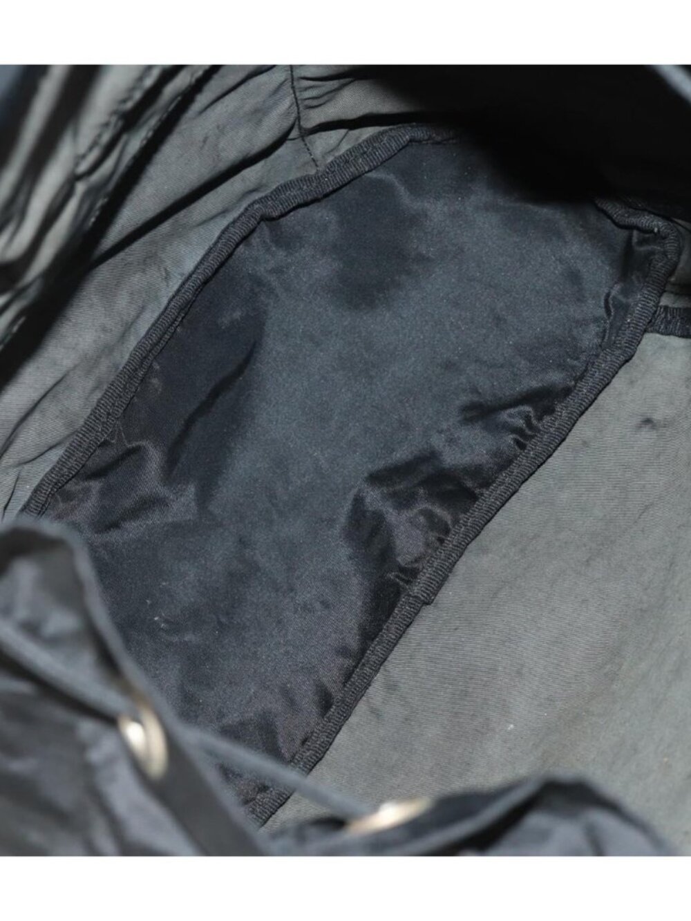 PRADA Backpack Nylon Black Silver - Picture 6 of 16